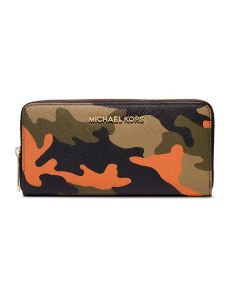 michael michael kors jet set camo saffiano continental wallet|Jet Set Large Saffiano Leather Snap.